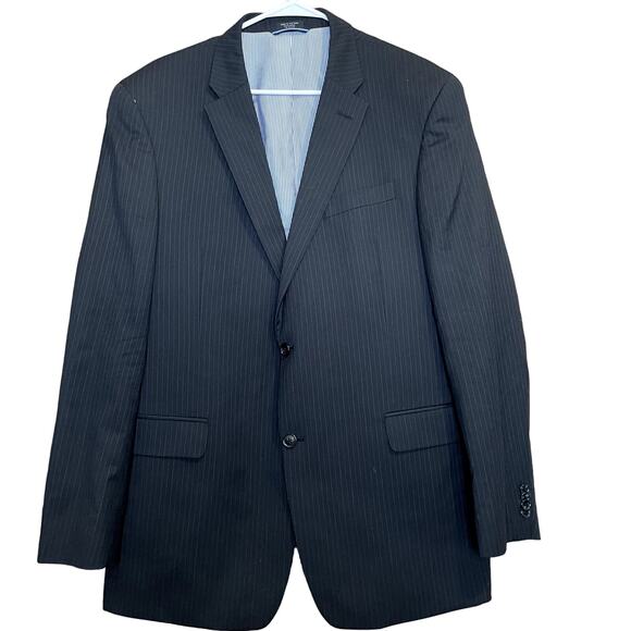 Tommy Hilfiger Black Pinstripe Jacket - Picture 1 of 8